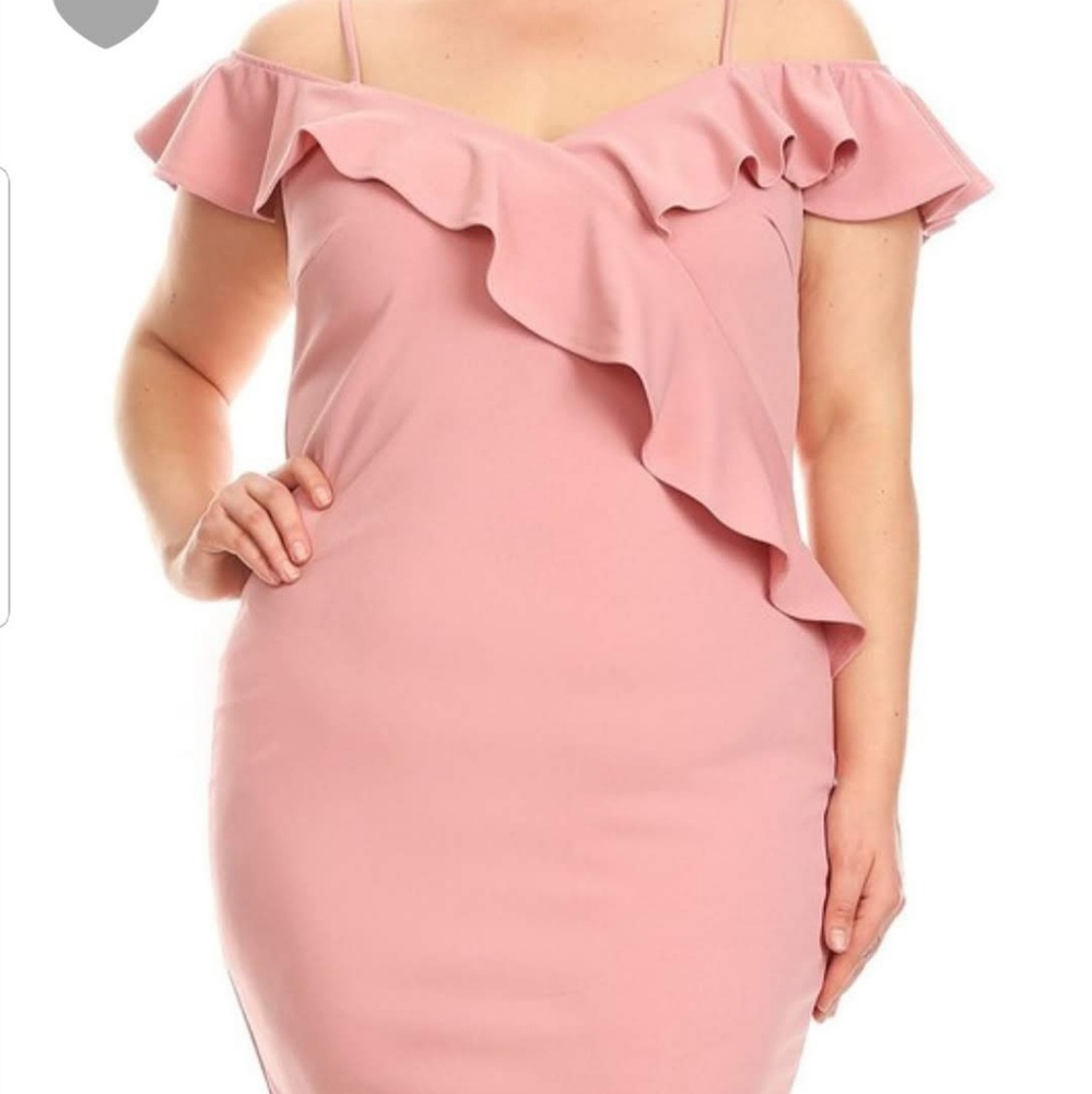 Plus Size Ruffle Off the Shoulder Dress NWOT